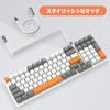 MAMBASNAKE K3 Проводная механическая клавиатура Игровая клавиатура Компактная настраиваемая спиральная USB-клавиатура типа C 100 клавиш 10 радужных светодиодных фонарей USB Проводная клавиатура с
