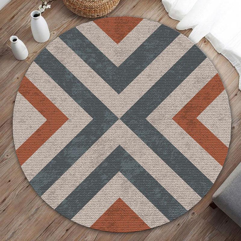 Современный круглый ковер с тигром для гостиной, противоскользящий коврик для спальни, компьютерный стул, коврики, детские ковры и коврики 100 см/120 см