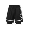 Li-Ning Anti-Five Series Spliced Mid-Rise Quick-Dry Cool Breathable Straight-Leg Sports Shorts Men Shorts Black AKSU701-3