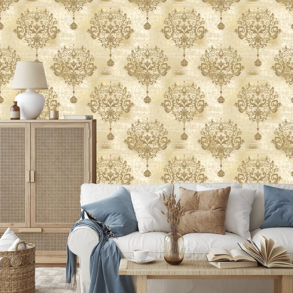 Vintage Ornaments Wallpaper for Living Room and Bedroom 50x1000