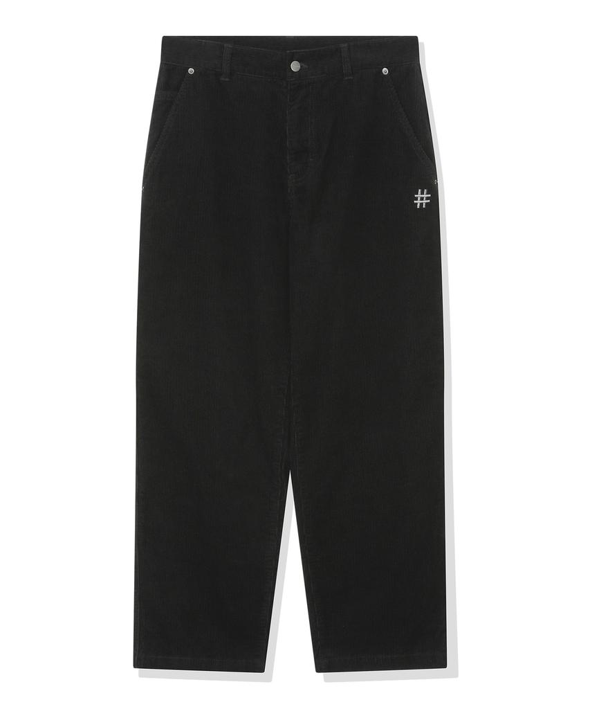 BEENTRILL Basic Corduroy Pants (Black)