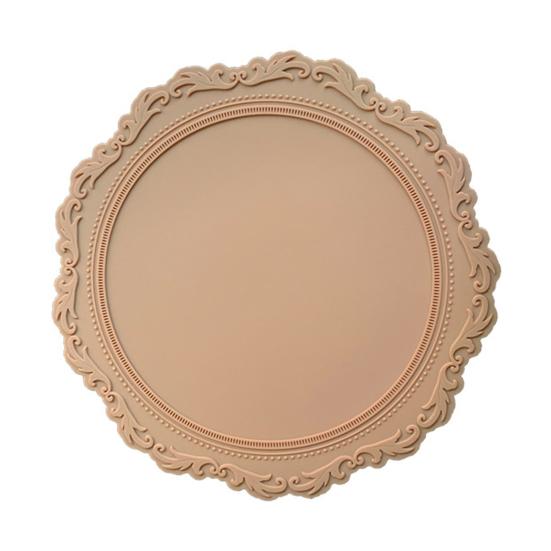 Подстаканник винтажный тисненый цветочный узор дизайн силиконовый многоцелевой коврик для посуды для защиты домашнего декора