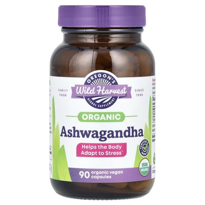 Oregon's Wild Harvest, Органическая Ашваганда, 90 Органических Вегетарианских Капсул