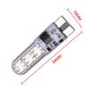 T10 LED Remote Control Car Light Bulb W5W RGB Reading Color Changing Car Wedge Side Bulbs Lamp ADM