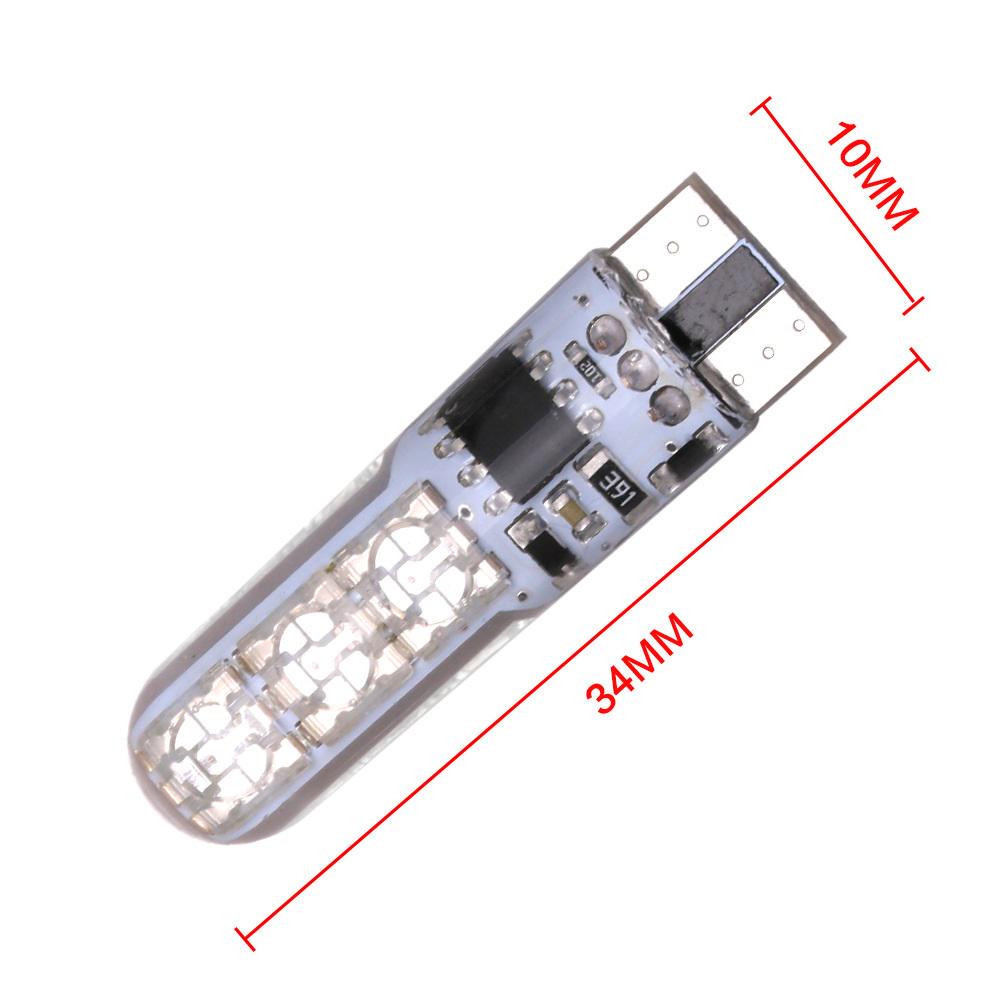 T10 LED Remote Control Car Light Bulb W5W RGB Reading Color Changing Car Wedge Side Bulbs Lamp ADM