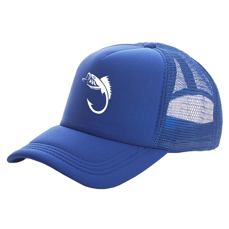 FisherUnisex Fish Hook Unisex Trucker Caps Unisex Cool Outdoor Style Fishing Hats Fashion Baseball Cap Summer Unisex Women Mesh Caps MZ