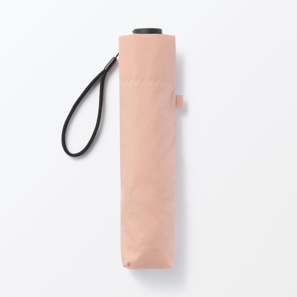 MUJI Легкий складной зонт от солнца и дождя, унисекс, легкий, 50 см, для взрослых, DEA03A5S, розовый,
