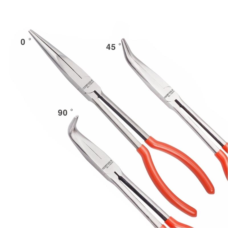 Round Mouth and Curved Mouth Clamp Crucible Pliers Gold Silver Melting Bowl Crucible Pliers Clamp Gold Striking Tools