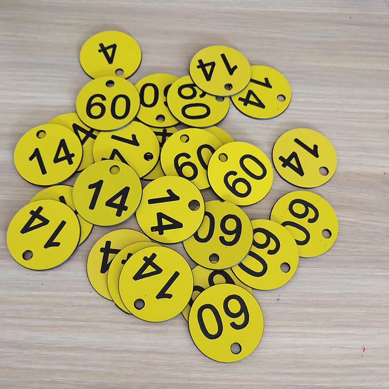 10/50/100 шт. Пронумерованная табличка Красный Пчелиный улей АБС Маточный ящик Маркировочные бирки с отверстием Аксессуар для животноводства Круглый Пчеловодческий инвентарь