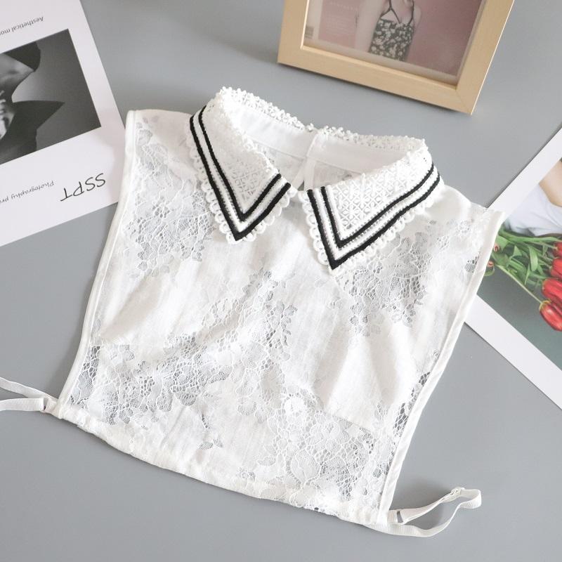 Кружевной воротник с имитацией воротника, женская рубашка со съемным воротником, полусорочка, женский воротник с имитацией воротника, белый лацкан, искусственный воротник, женская одежда, аксессуары