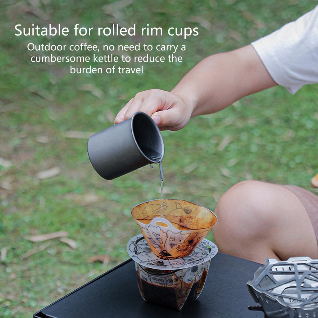 Stainless Steel Wire Drain Spout Hand Brewed Coffee Diversions Nozzles for Outdoor Cups and Bowls Easy Installation