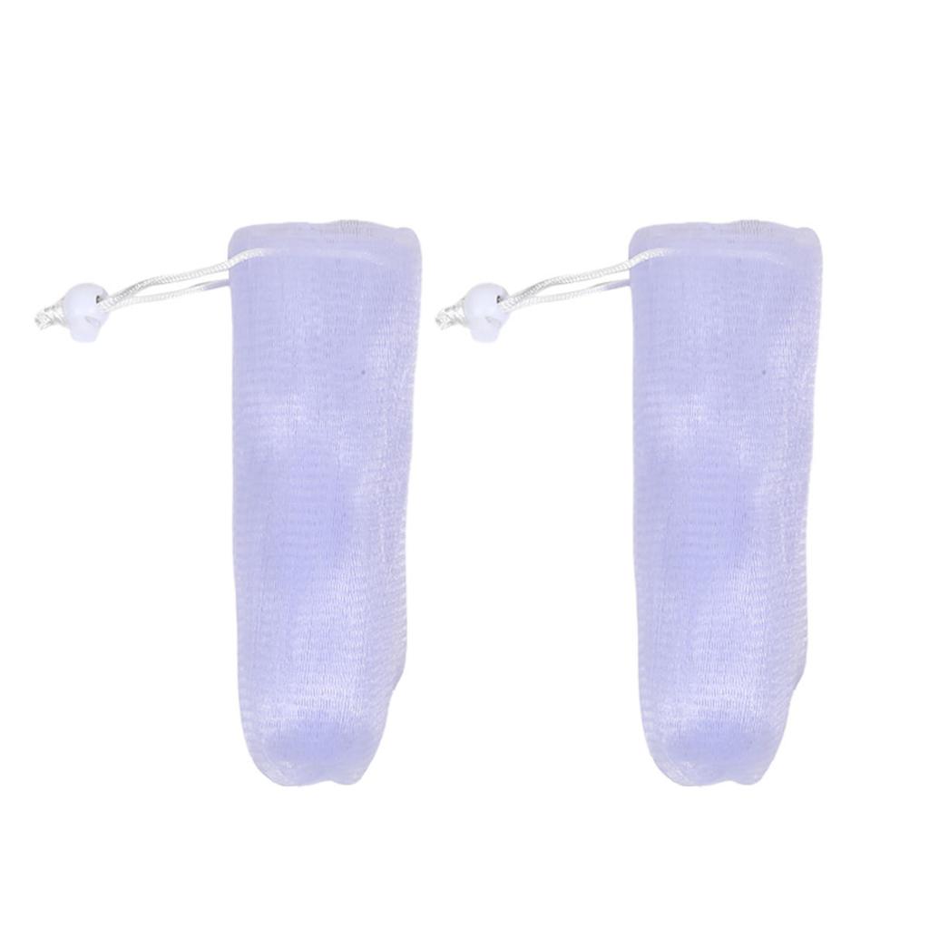 Exfoliating Nylon Mesh Soap Pouch Bubble Foam Net Soap Bag for Shower Soap Sack Holder Pocket Body Facial Cleaning Tool