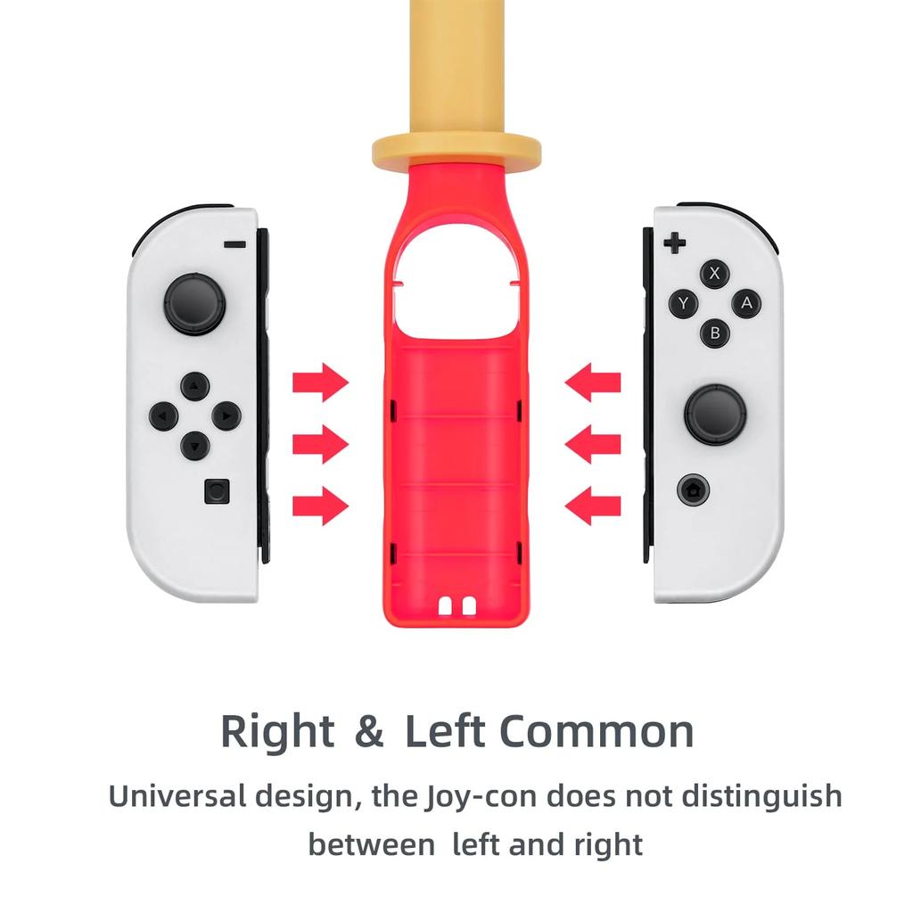 2 шт. Бейсбольная бита для контроллера Nintendo Switch Joy-Con, Аксессуары для контроллера для бейсбольной игры, Совместимые с Nintendo Switch OLED/ Nintendo Switch