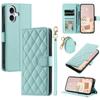 For iPhone 17 Case Wallet Rhombus Grid PU Leather Phone Cover