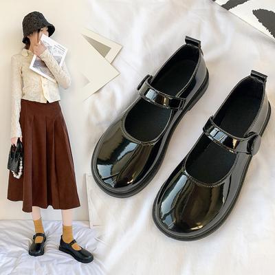 Женские повседневные туфли Мэри Джейн на платформе с ремешком на щиколотке Модельные туфли Нескользящие женские туфли Мэри Джейн с круглым закрытым носком на плоской подошве Удобные рабочие туфли на плоской подошве