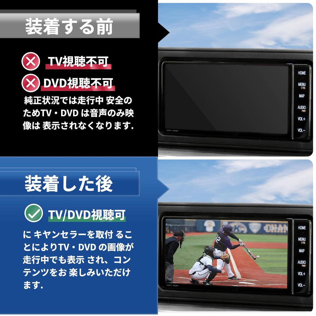 VLOOKEE TV Канселлер, Совместим с Toyota/Daihatsu NSZT-Y68T, NSZT-Y64T, NSZT-W68T, NSZT-W64, NSZT-W62G, NSZT-W60, NSZP-X69D, NSZP-X68D,