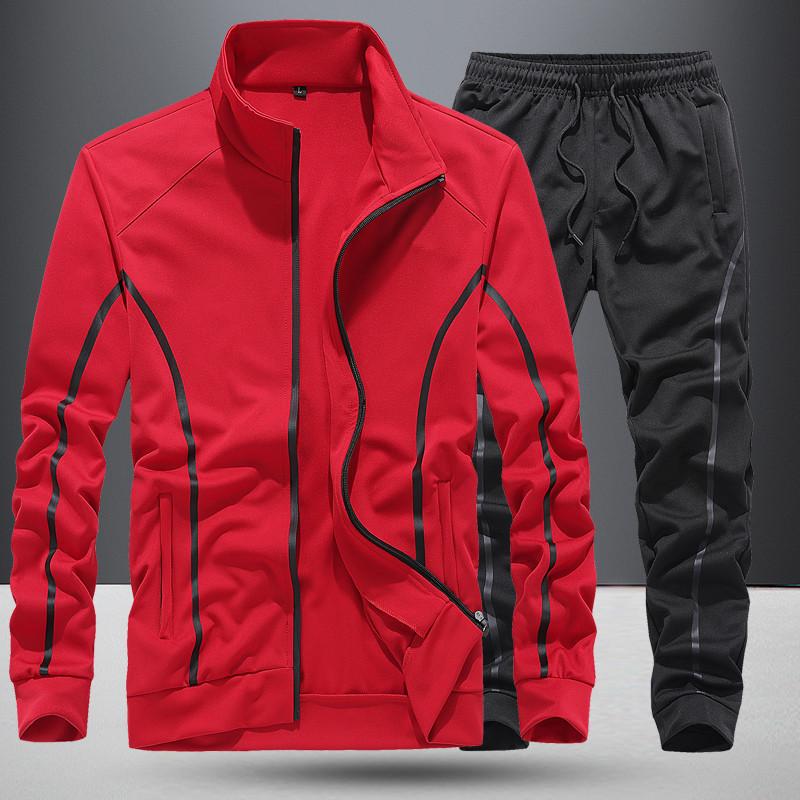 S Casual Sets Sportswear Men Tracksuit Male Suits Two Piece Sweatshirt Pants Plus Size