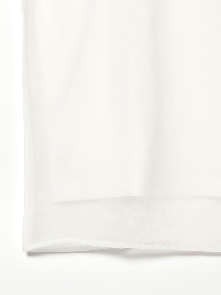 Ray Beams TEE Organza Layered One Size S/S T-Shirt, Women's, Black,