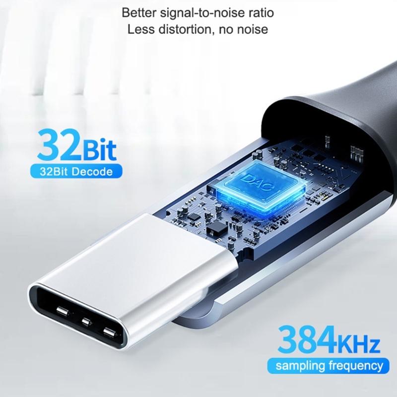 Кабель 1/1,5/2 м, 3-контактный female на USB C, USB C на 3-контактный female Aux для подключения микрофонов к смартфонам, планшетам