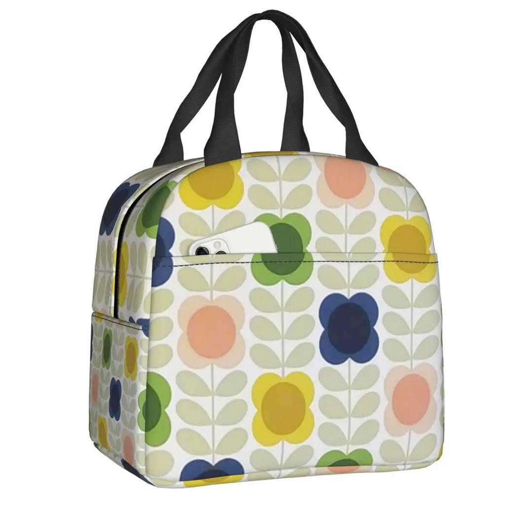 Orla Kiely Bubble Flowers Изолированная Сумка Для Обеда Для Женщин Герметичная Скандинавская Термосумка-холодильник Для Обеда Пляж Кемпинг Путешествия