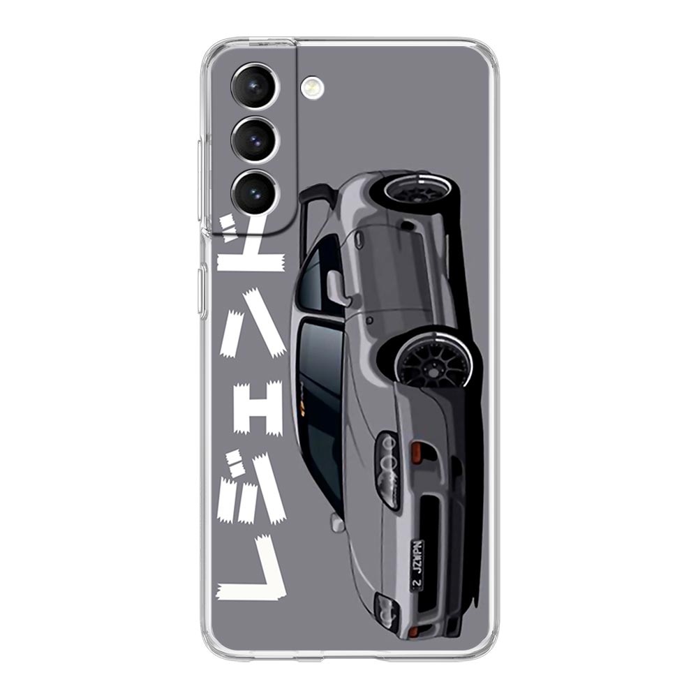 Чехол для телефона JDM Tokyo Drift Sports Car для Samsung Galaxy S22 5G S20 Ultra S21 FE 5G S10E S9 S8 S10 Plus Note 20 10, прозрачный чехол