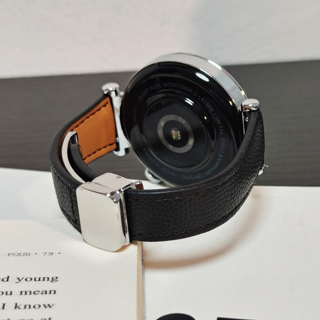 18мм 20мм 22мм Кожаный ремешок для Samsung Galaxy Watch 7 6 5 4 44мм 40мм Classic Магнитная застежка для Huawei Watch GT6 5 4Pro 3 46мм 41мм Ремешок