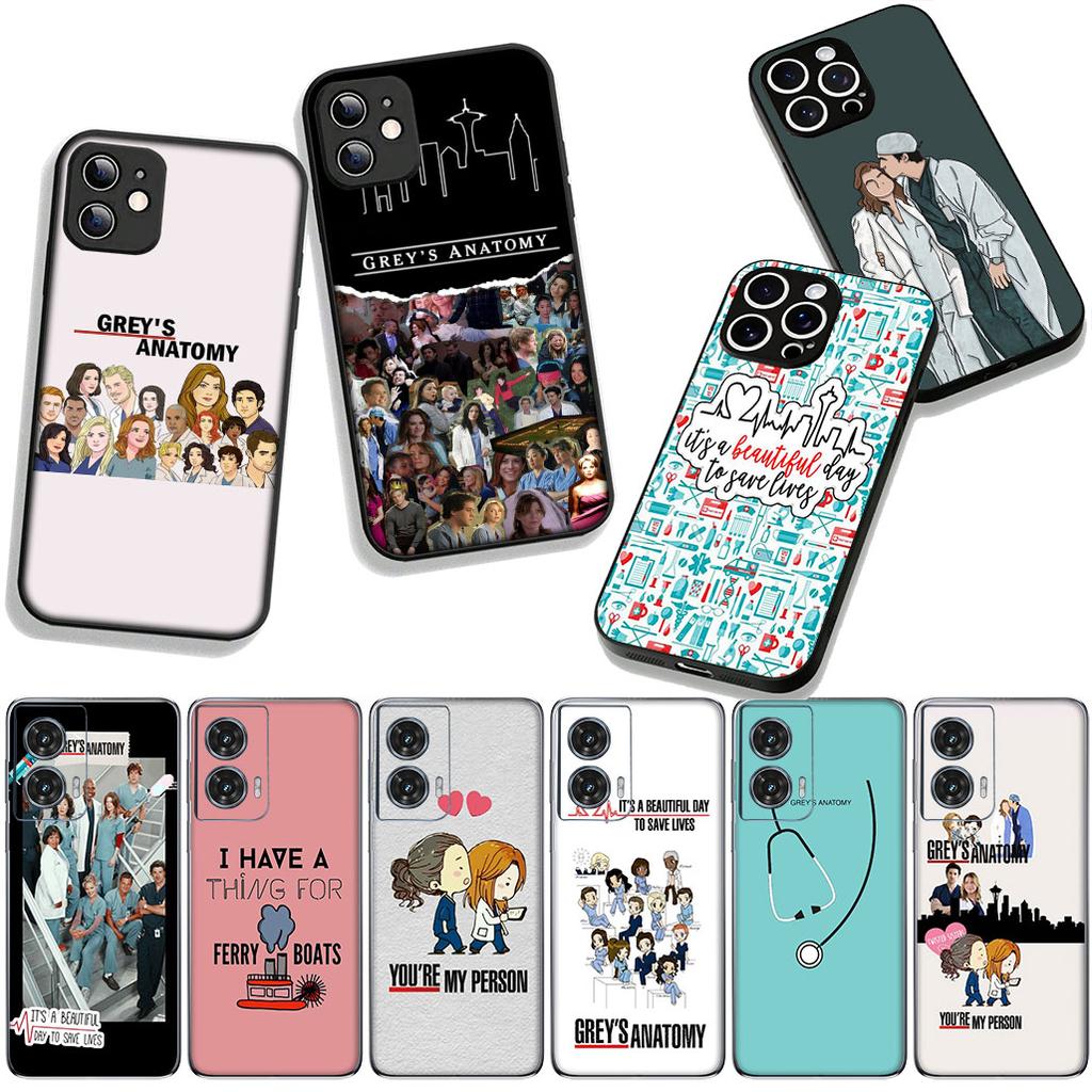 for Motorola Moto G04 G13 G14 G22 G23 G20 G32 G34 G35 G64 G82 G84 G53 G60 G72 E14 E15 E13 E22 E20 Case Greys Grey's Anatomy TV