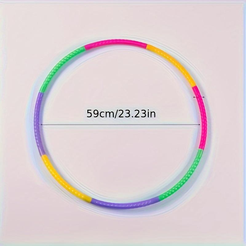Съемный пластиковый гимнастический обруч - прочный, портативный, многоцелевой фитнес-инвентарь для игр на открытом воздухе и танцев