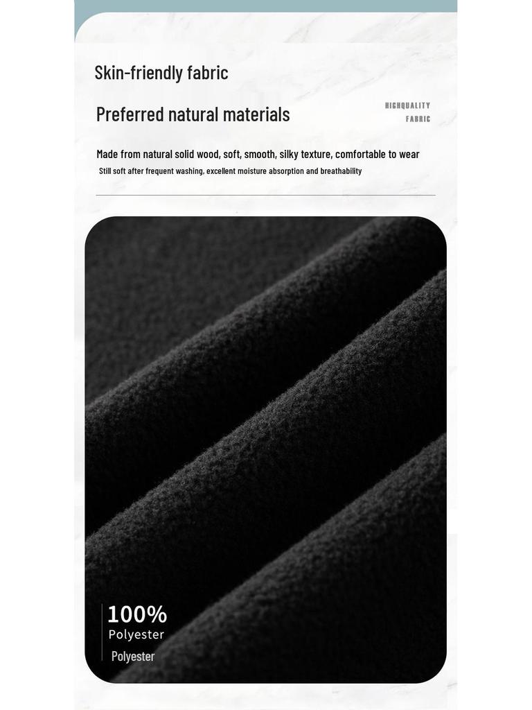 Мужской флисовый жилет с воротником-стойкой на осень/зиму: Теплая, на бархатной подкладке, повседневная куртка для улицы