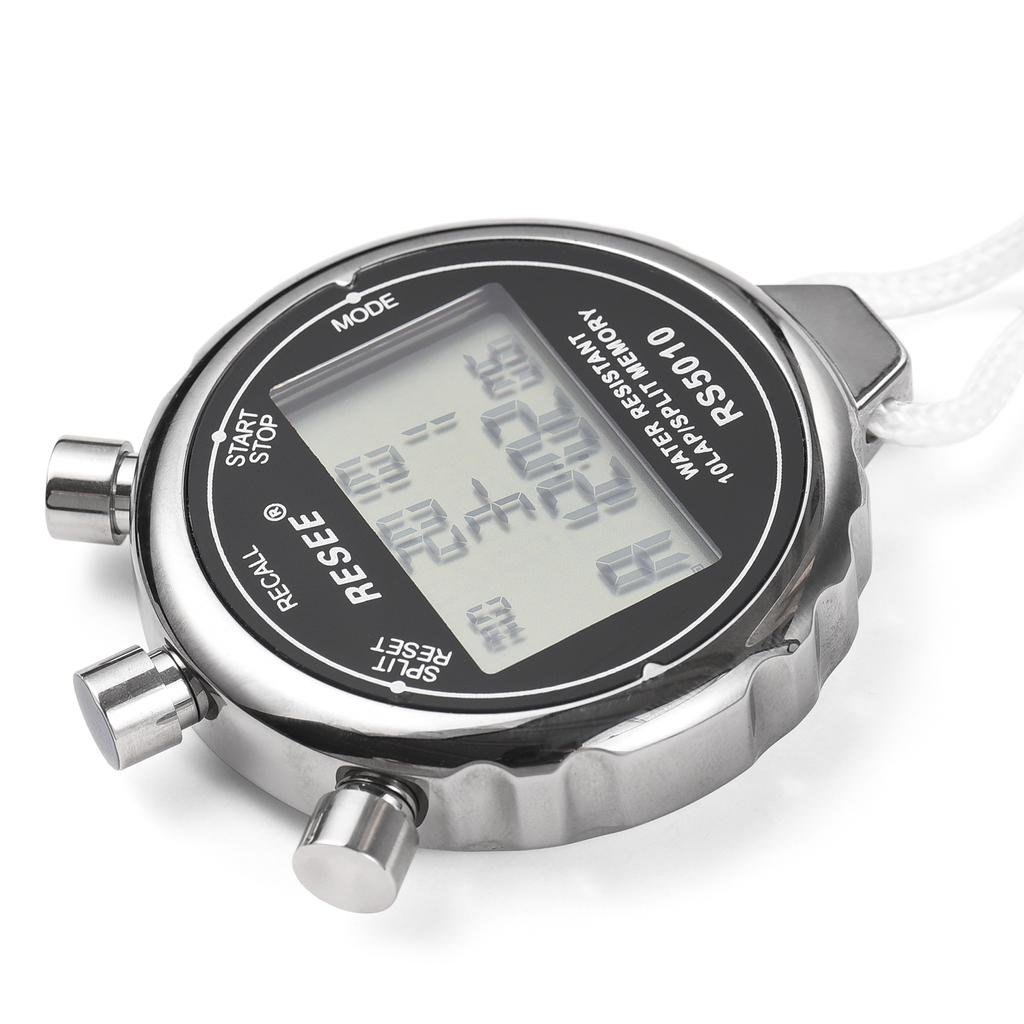 Цифровой секундомер для тренеров по легкой атлетике 1/100 секунды точное время с таймером обратного отсчета 10 ячеек памяти