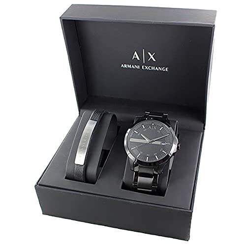 Armani Exchange Часы из нержавеющей стали браслет набор AX7101 с футляром для хранения мужские [предмет]