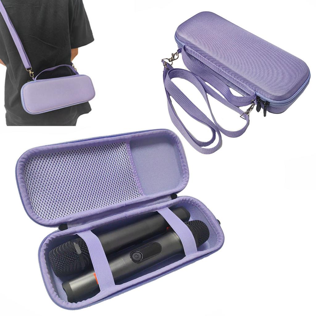 Жесткий чехол EVA для хранения микрофона, защитный чехол, держатели для микрофона с внутренними карманами, защитные чехлы