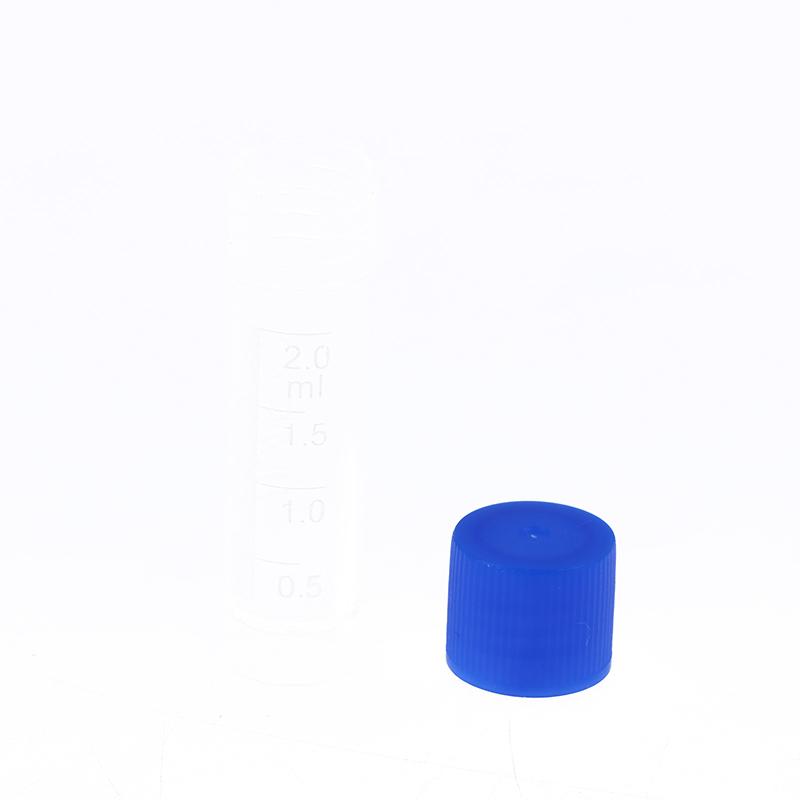 50Pcs 1.8Ml(2Ml) Plastic Graduated Cryovial Plastic Test Tube Freezing Tube Sample Cold Storage Tubes With Screw Cap