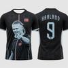 Kids 2026 Haaland Commemorative Football Jersey Athletic Soccer Short Sleeved T-shirts