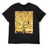 Gustav Klimt The Tree Of Life, Stoclet Frieze T-Shirt Custom T Shirt Anime Figures Summer Tops Mens Vintage T Shirts