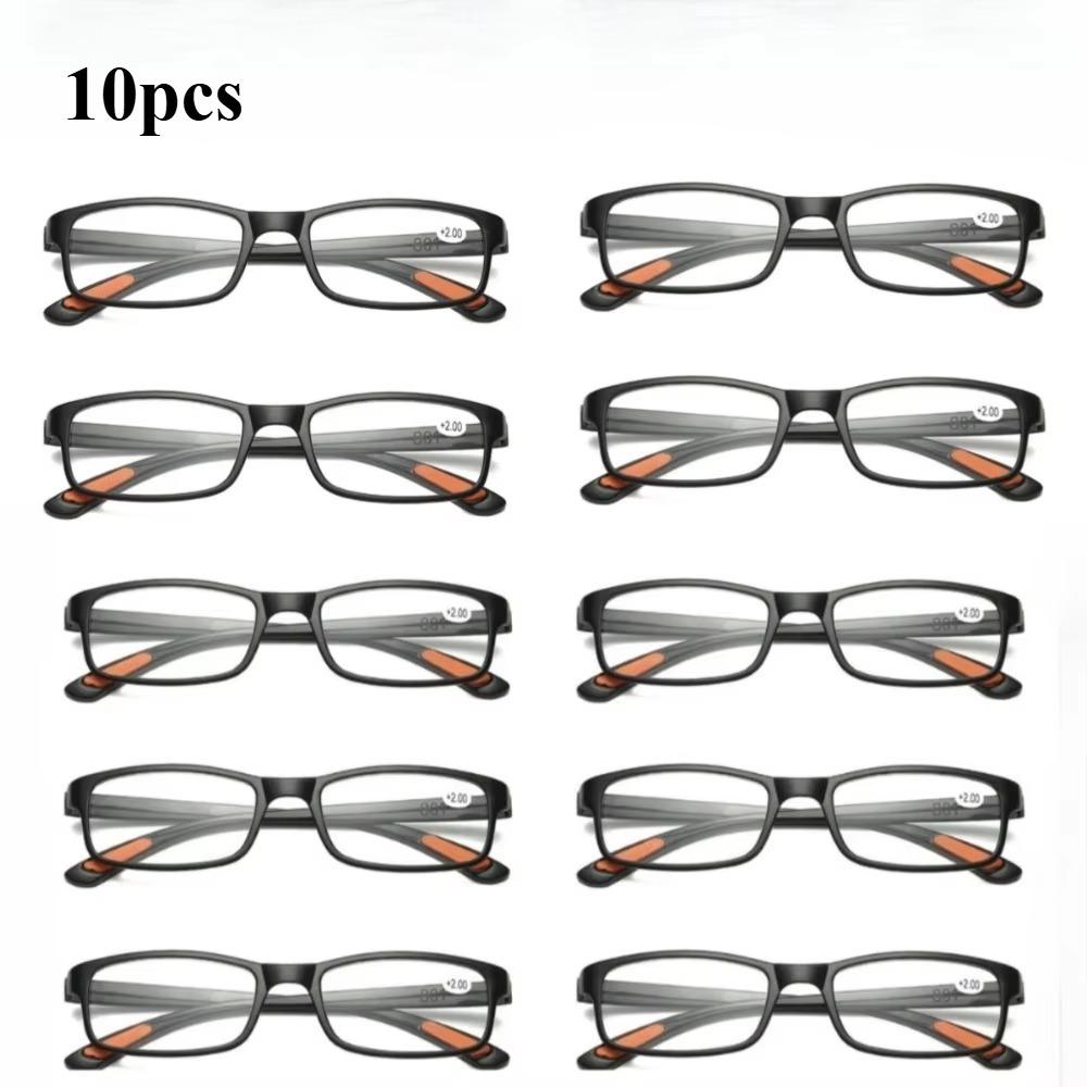 10 Pcs  Reading Glasses Men Ultralight Anti Blue Light Presbyopia Eyeglasses Men's Hyperopia Optical Eyewear Diopters