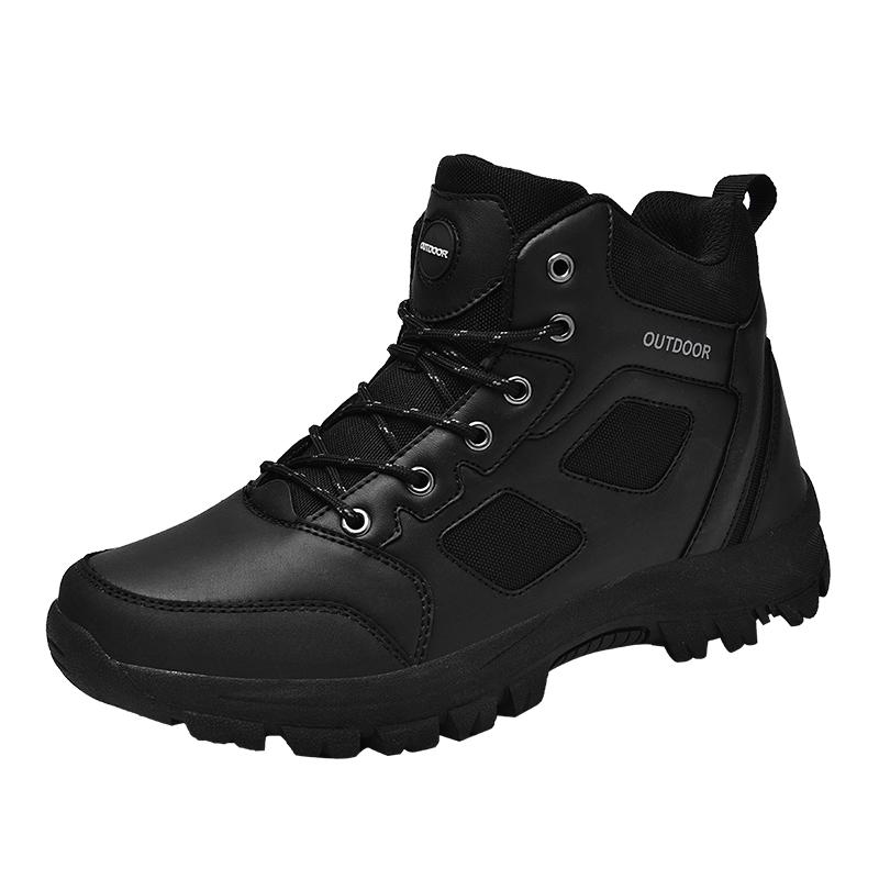 Мужские ботинки для хайкинга, ботинки для улицы, дышащие, противоскользящие, шнуровка, ботильоны, мужская износостойкая обувь на толстой подошве, повседневная спортивная обувь
