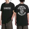 2025 Hip Hop Vintage T Shirt Men Women Sons of Anarchy SAMCRO Double Sided Print Short Sleeve T-shirts Unisex 100% Cotton Tops