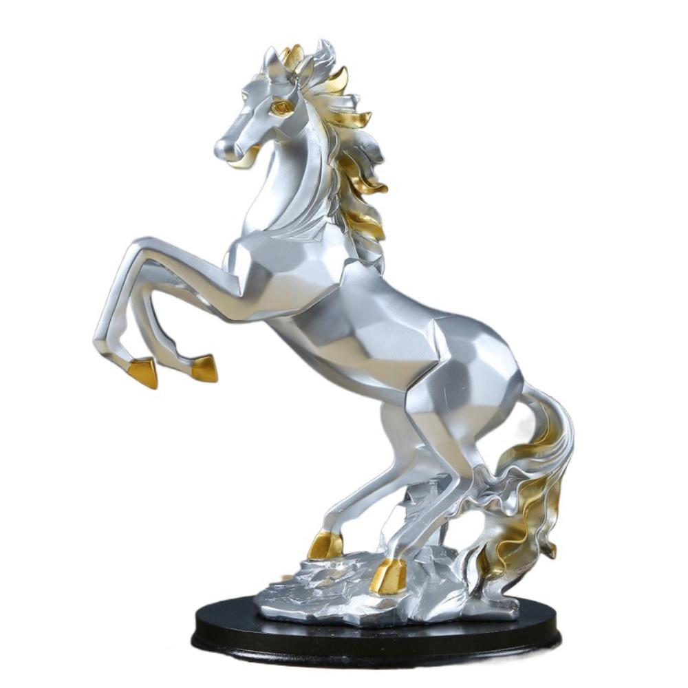 Handicraft Horse Statue Modern Animal Sculpture Desktop Ornament Horse Ornament  Office