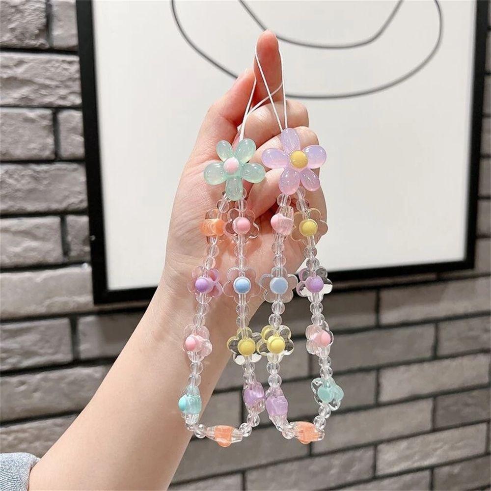 Beads Telephone Jewelry Phone Lanyard Phone Case Lanyards Mobile Phone Chain Cellphone Strap