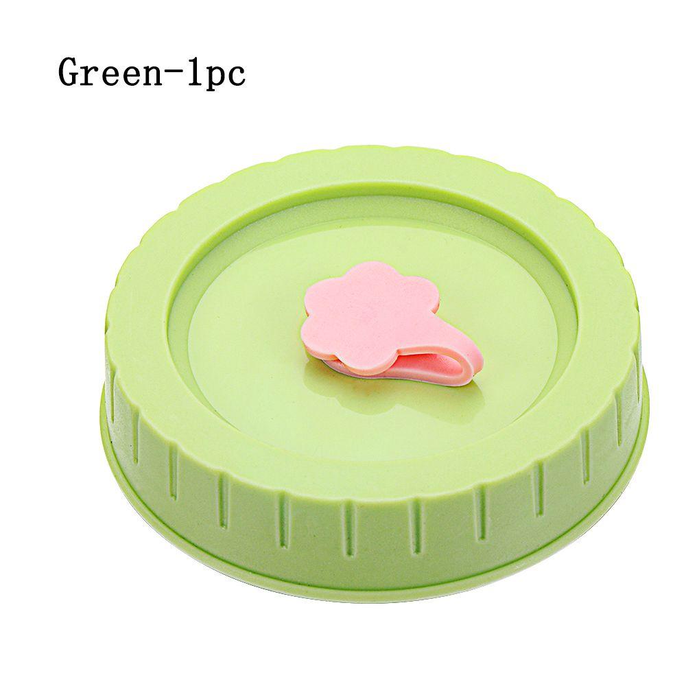 1/4Pcs Plastic Leak-Proof Food Storage With Straw Hole Canning Lids Jar Caps Mason Jar Lids