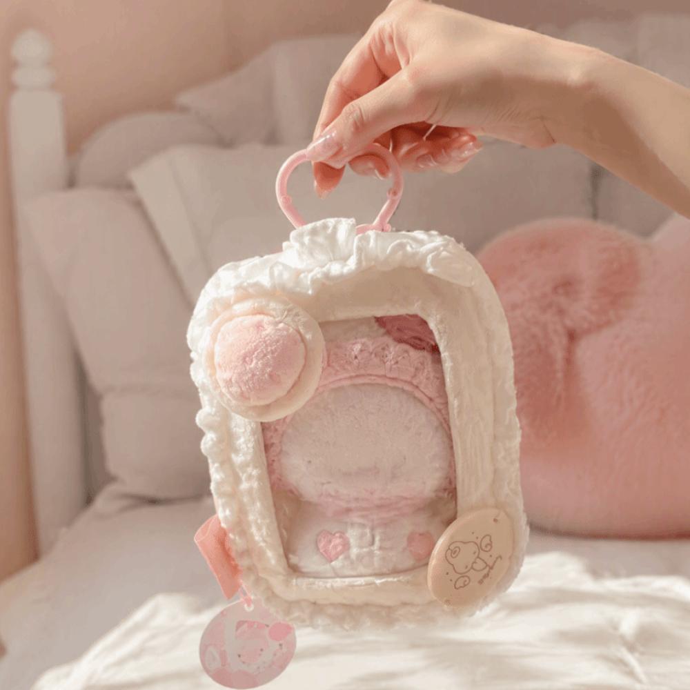 with Clear Window Doll Protector Case Plush Doll Display Bag Hanging Storage Bag Kids Student