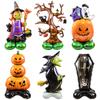 Large Halloween Standing Balloons Pumpkin Witch Ghost Foil Globos For Halloween Party Decoration Kids Favors Inflatable Toy 2024