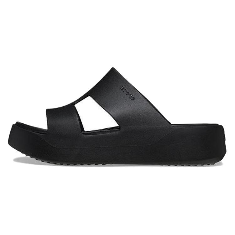 Crocs Нескользящие, износостойкие, бесшумные тапочки-слайдеры Женские Черные 209409-001