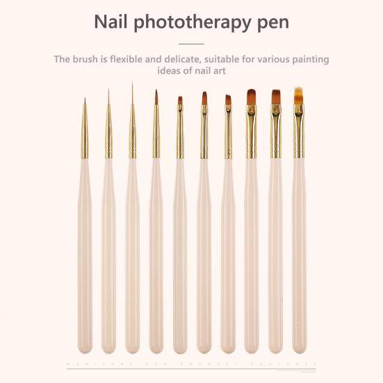 Кисть для дизайна ногтей Кисть для наращивания ногтей Гелевая гелевая кисть Строитель Кисть для ногтей Кисть для художественного лайнера