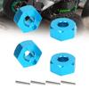Aluminum Alloy 5.5MM RC Hex Mount Connector Fit for WLtoys RC 1:10 Off Road Vehicle Upgrade Parts(Blue K949 009B )