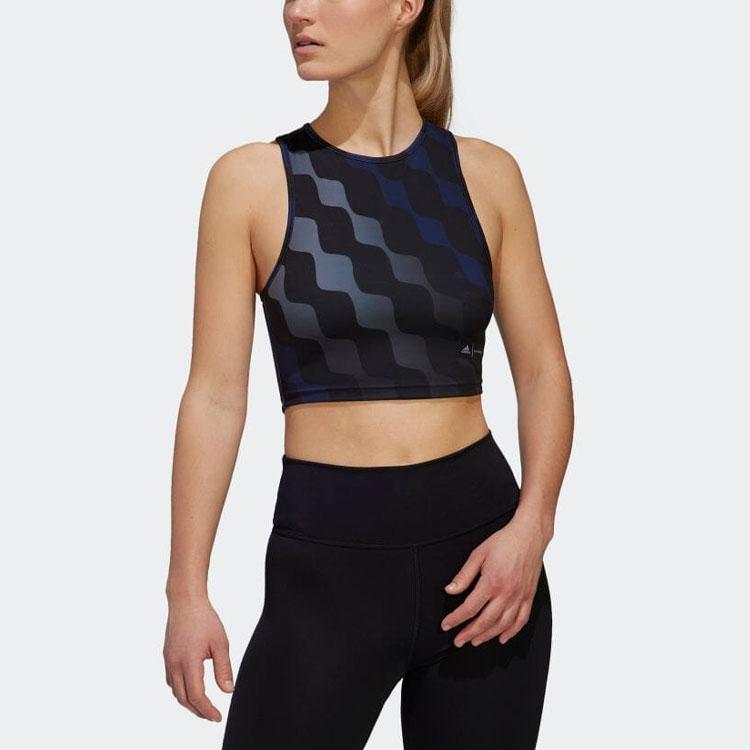 adidas Женские майки X Marimekko Черные Прямой крой HH8734