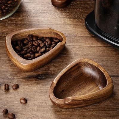 Кофейная ложка-дозатор в виде совка, подставка для дозирования кофейных зерен, противоскользящий и противоударный деревянный лоток-разделитель, упругая ложка для измерения кофейных зерен, чай