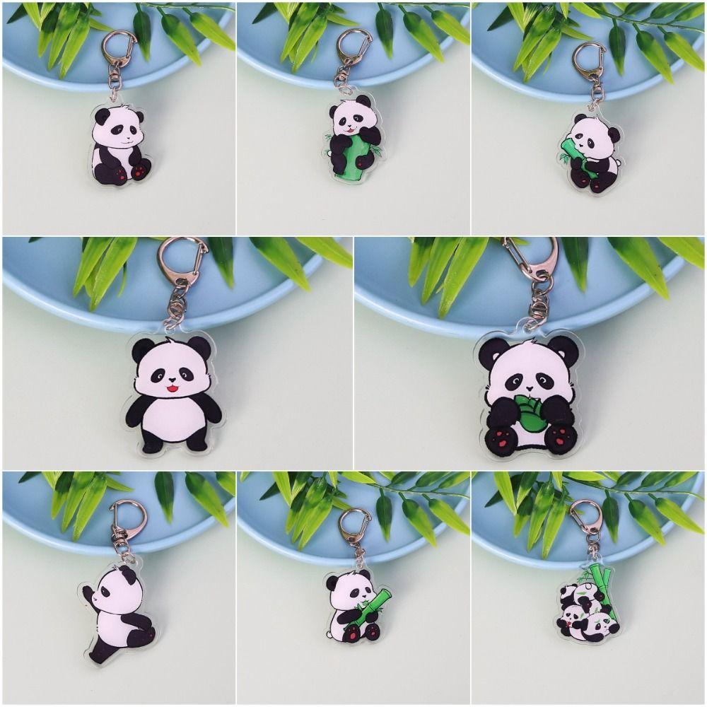 Животное Мультяшный Кулон Панда Мультяшная Панда Брелок Панда Акриловый Брелок Подарок для Леди Девушек