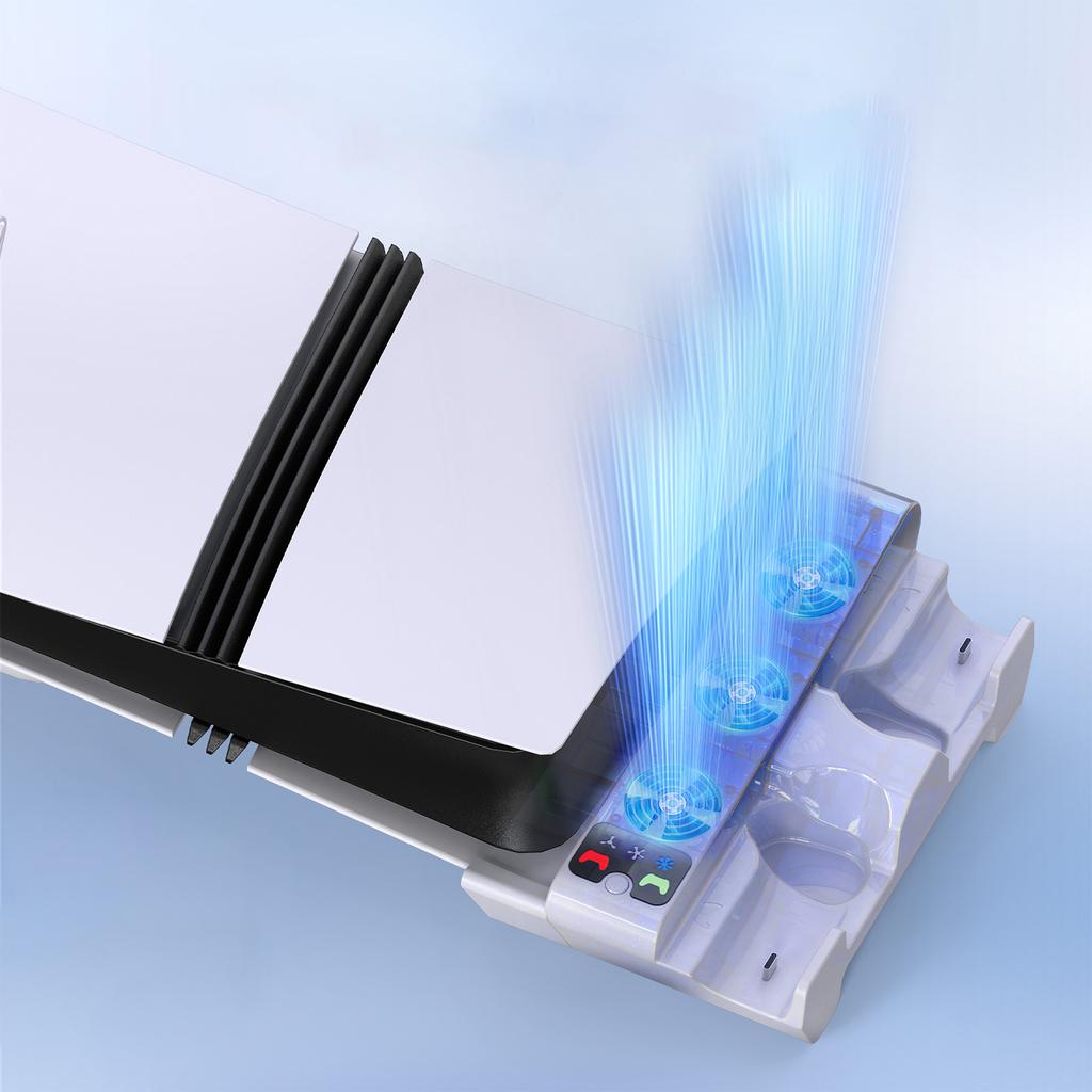 PS 5 Pro/PS 5 Slim Многофункциональная охлаждающая подставка Игровой контроллер Док-станция Зарядные устройства Аксессуары